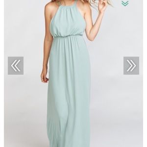 Amanda Maxi Dress - Silver Sage Crisp XS